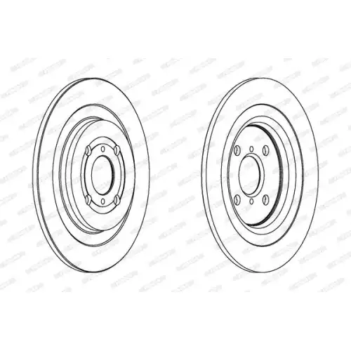 FERODO Arka Fren Diski Düz 278-4mm DDF1588