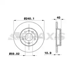 BRAXIS Arka Fren Diski AE0597