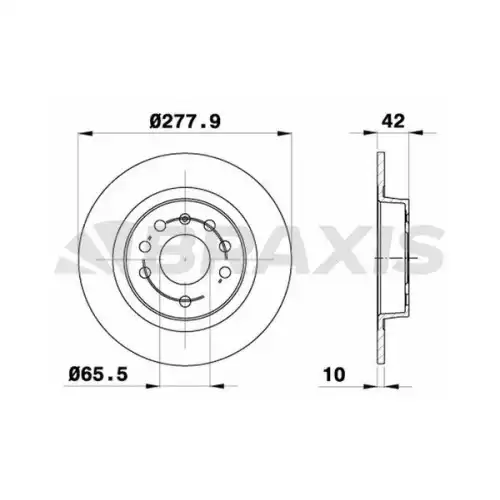 BRAXIS Arka Fren Diski AE0742