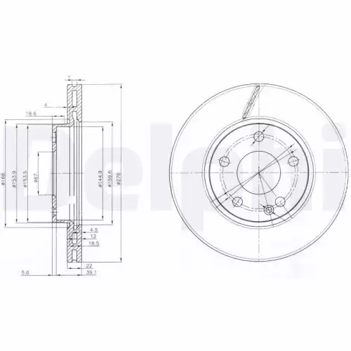 DELPHI Ön Fren Diski 276Mm BG3845