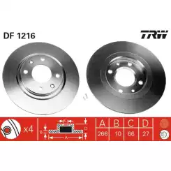 TRW Ön Fren Diski 266mmmm DF1216