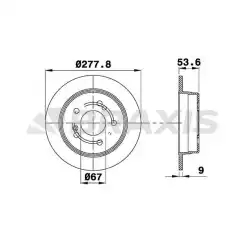 BRAXIS Arka Fren Diski AE0673