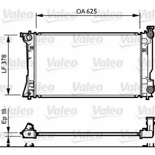 VALEO Motor Su Radyatörü 734712