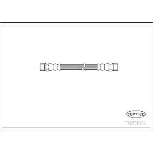 CORTECO Fren Hortumu Ön-Arka 100Mm 19031655