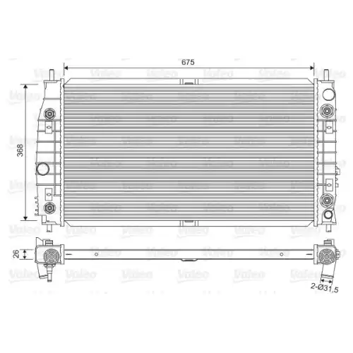 VALEO Motor Su Radyatörü 701556