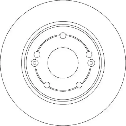 TRW Arka Fren Diski Düz DF4428
