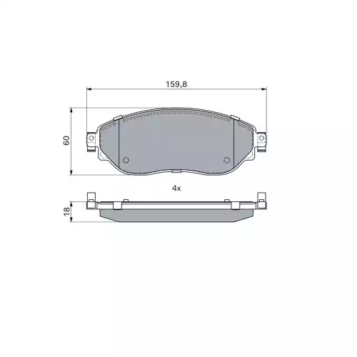 BOSCH Ön Fren Balatası Tk 0986494817