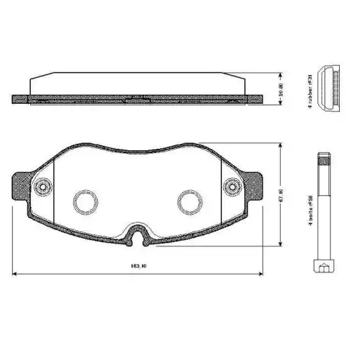 BOSCH Ön Fren Balatası Tk 0986TB2948