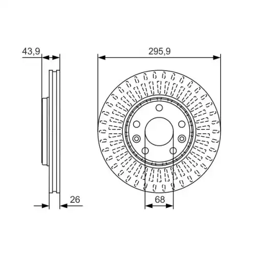 BOSCH Ön Fren Diski Adet 0986479S93