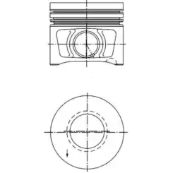 KOLBENSCHMIDT Motor Piston 81.50mm 40387620