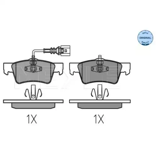 MEYLE Arka Fren Balatası Fişli 0252436819