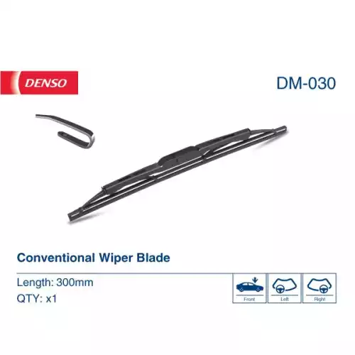 DENSO Ön Cam Silecek Süpürgesi Tek 300mm/12Inc DM-030