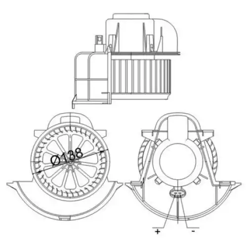 MAHLE Kalorifer Motoru AB113000S