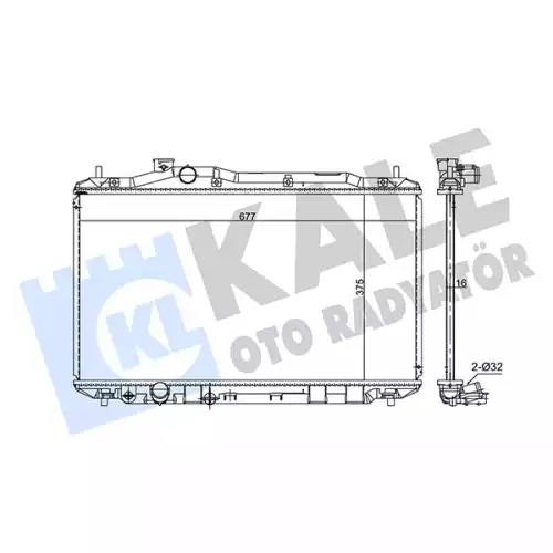 KALE Motor Su Radyatörü 384200