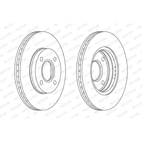 FERODO Ön Fren Diski Havalı 258Mm DDF1072