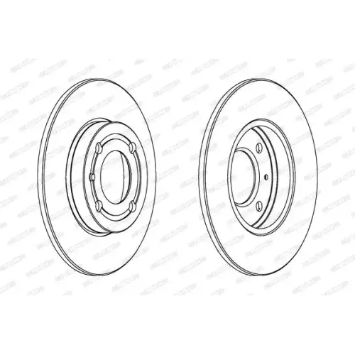 FERODO Ön Fren Diski Düz (239 4) DDF795