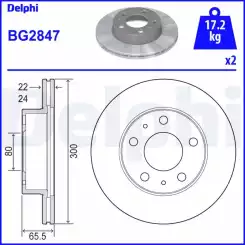 DELPHI Ön Fren Diski Takım BG2847