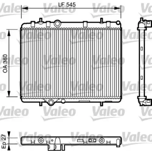 VALEO Motor Su Radyatörü 734423