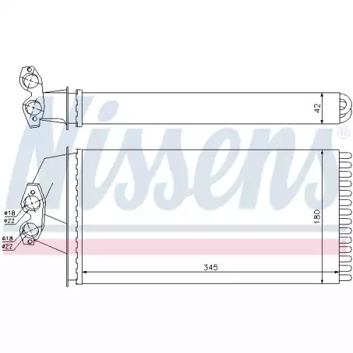 NISSENS Kalorifer Radyatörü 72036-812134