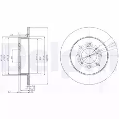 DELPHI Arka Fren Diski Düz 260 4 BG3793