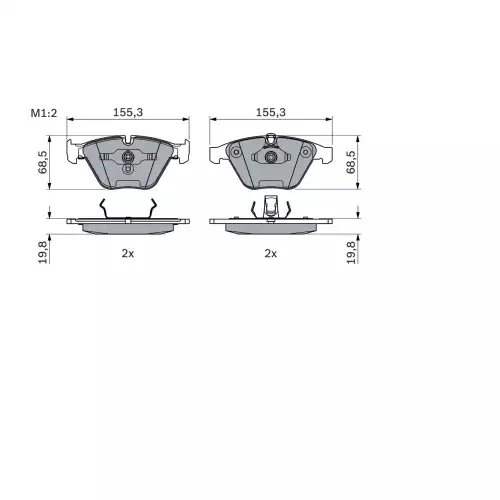 BOSCH Ön Fren Balatası Tk 0986494036