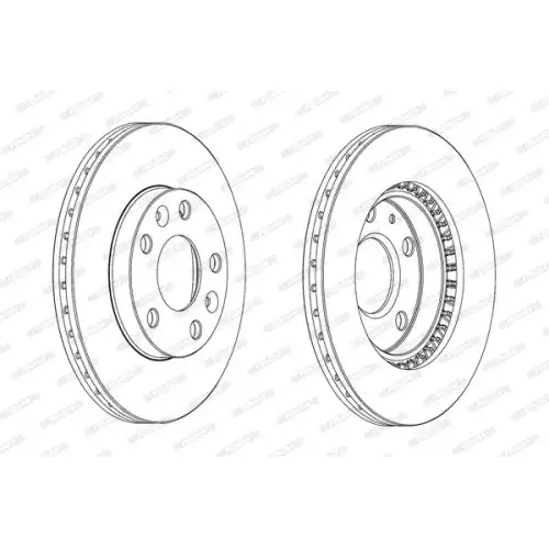 FERODO Ön Fren Diski 269Mm Kaplamalı DDF2078C