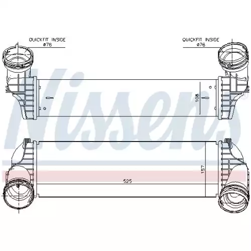 NISSENS Turbo İntercooler Radyatörü 96364