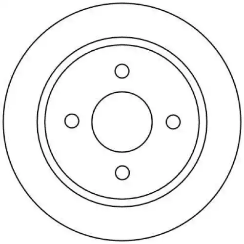 TRW Arka Fren Diski Düz DF1654