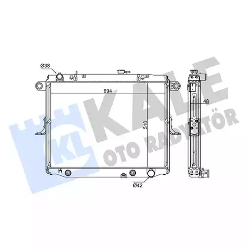 KALE Motor Su Radyatörü 342175