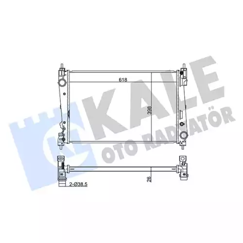 KALE Motor Su Radyatörü Brazing 368600