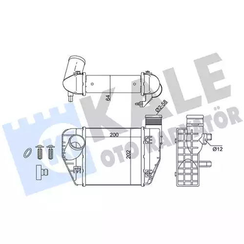 KALE Turbo Radyatörü İntercooler 342200