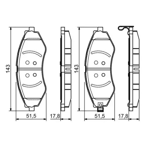 BOSCH Ön Fren Balatası Tk 0986495116