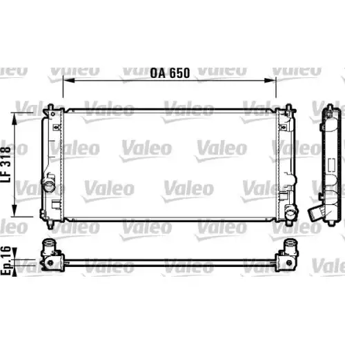 VALEO Motor Su Radyatörü 732413