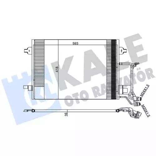 KALE Klima Radyatörü Kondanser 390800