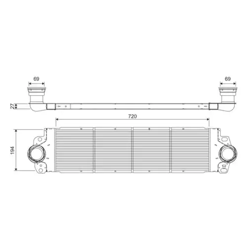 VALEO Turbo İntercooler Radyatörü 818272