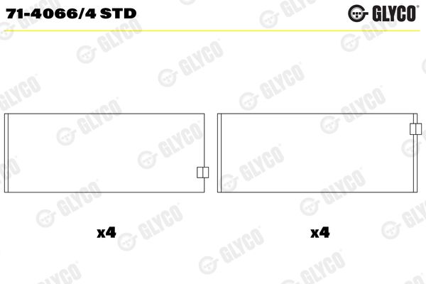 GLYCO Kol Yatak Std