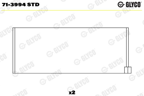 GLYCO Kol Yatak Std Adet