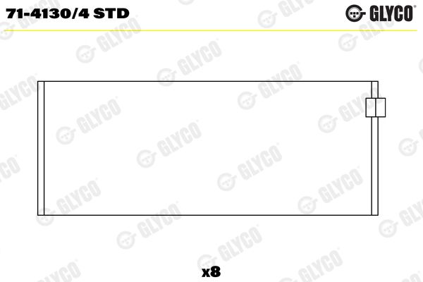 GLYCO Kol Yatak Std