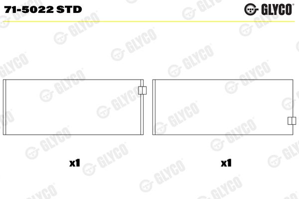 GLYCO Kol Yatak Std