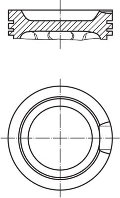 MAHLE Motor Pistonu 81.50mm