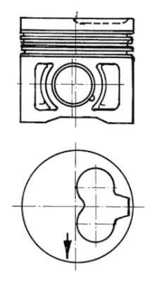 KOLBENSCHMIDT Motor Piston 80.50mm