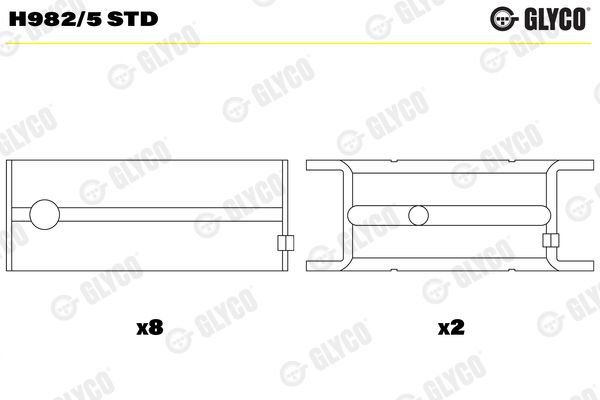 GLYCO Motor Ana Yatak 0.50