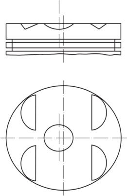 MAHLE Motor Pistonu 89.50mm