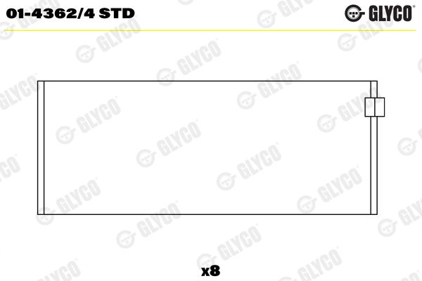 GLYCO Kol Yatak Std