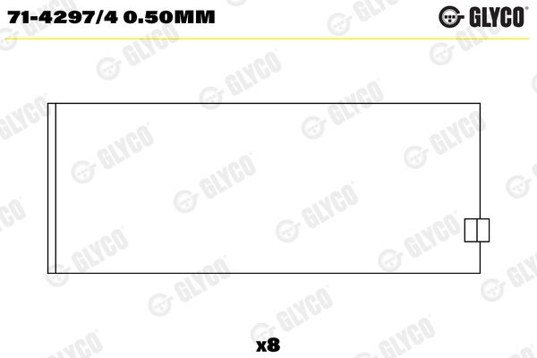 GLYCO Motor Kol Yatak 0.50