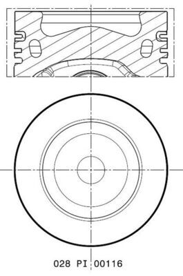 MAHLE Motor Pistonu 81.50mm