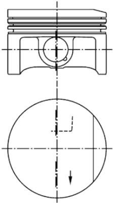 KOLBENSCHMIDT Motor Piston 81.00mm