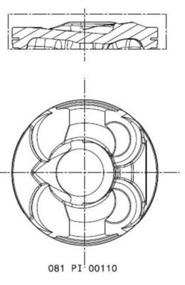 MAHLE Motor Pistonu 77.50mm