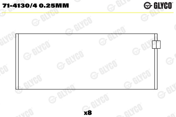 GLYCO Kol Yatak 0.25