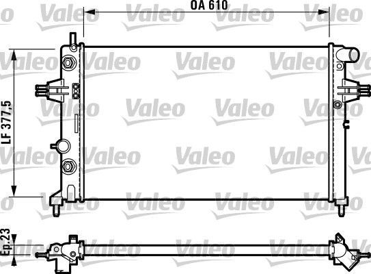 VALEO Motor Su Radyatörü Otomatik Manuel Klimalı